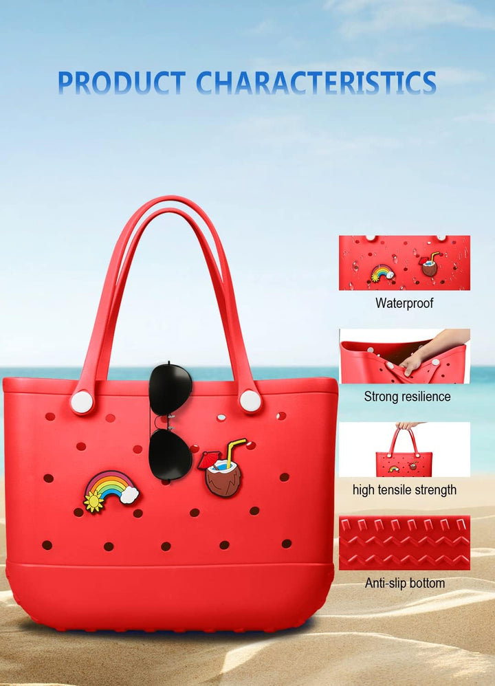 Waterproof EVA Beach Tote – Large & Washable Carryall for Outdoors