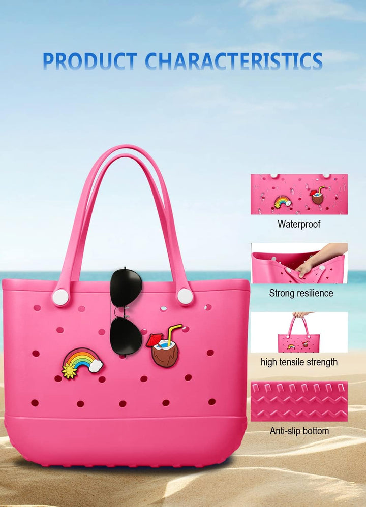 Waterproof EVA Beach Tote – Large & Washable Carryall for Outdoors
