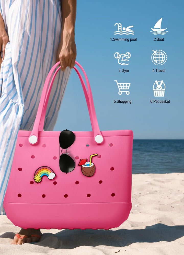 Waterproof EVA Beach Tote – Large & Washable Carryall for Outdoors