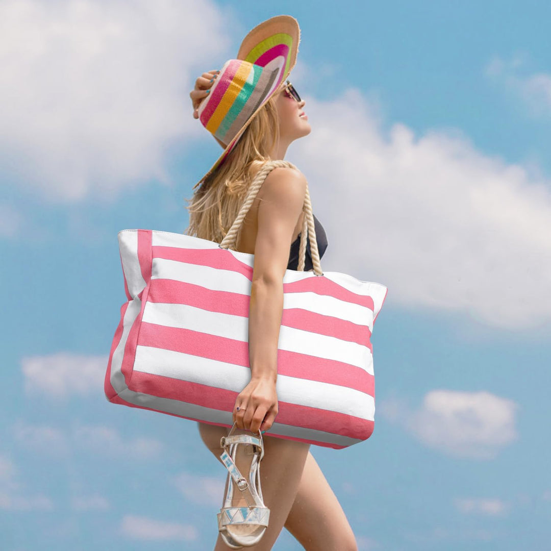Waterproof Large Tote with Zipped Storage for Work & Play