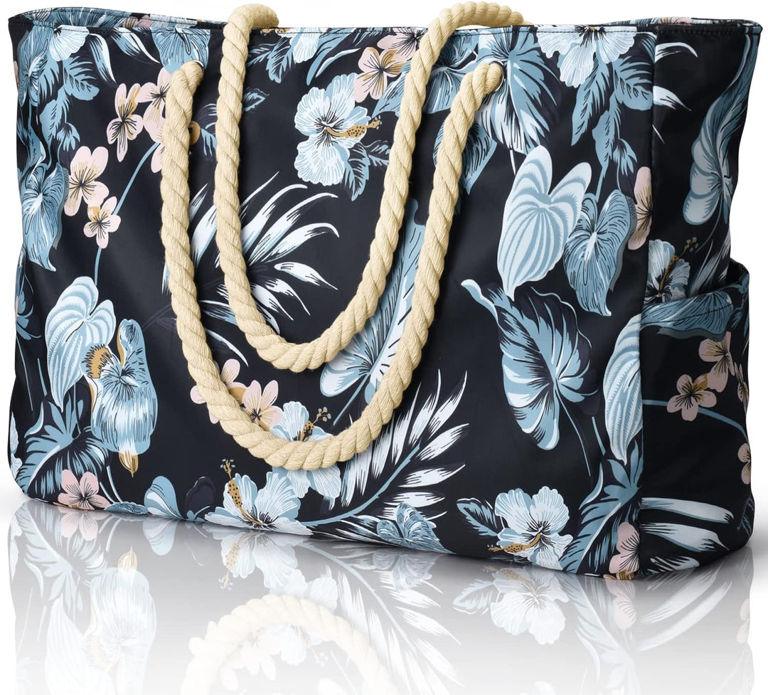 Waterproof Large Tote with Zipped Storage for Work & Play
