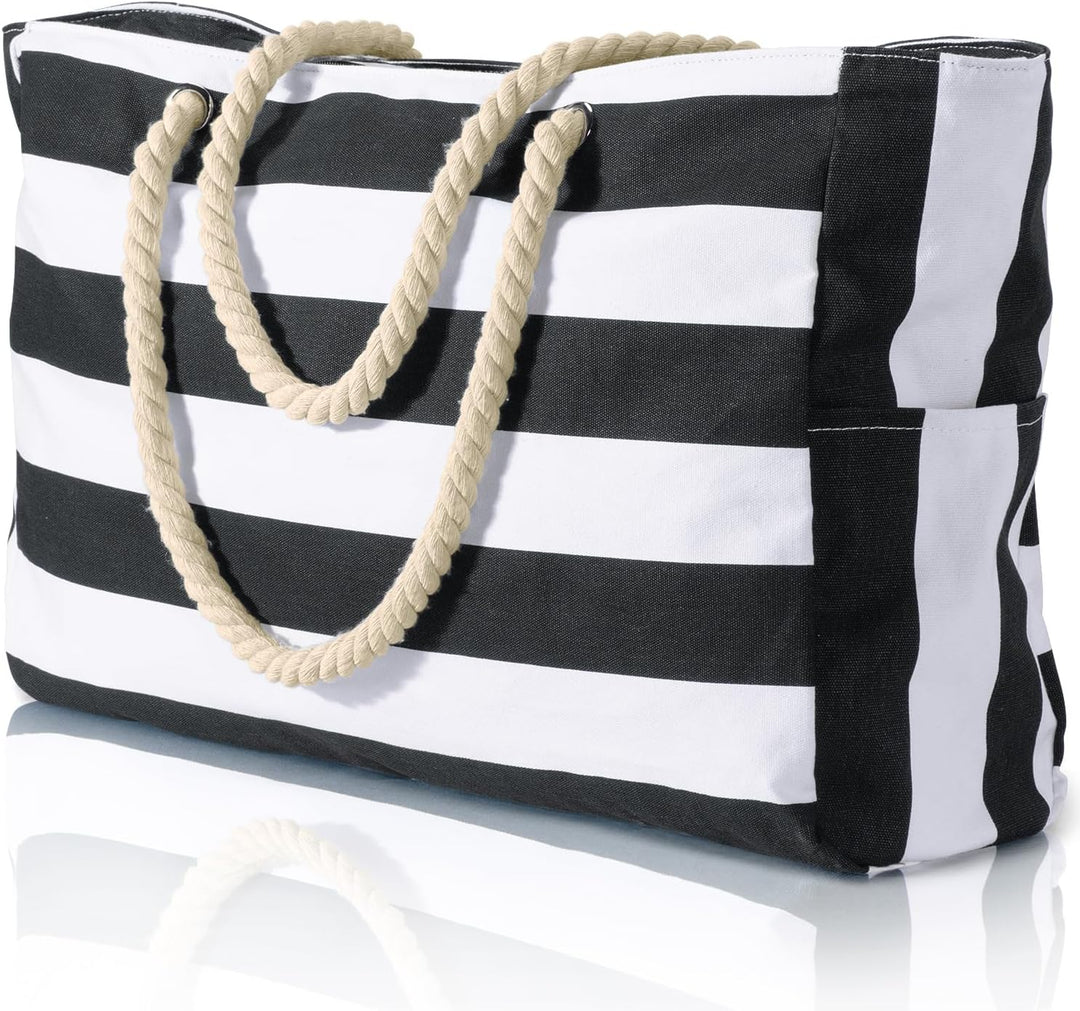 Waterproof Large Tote with Zipped Storage for Work & Play