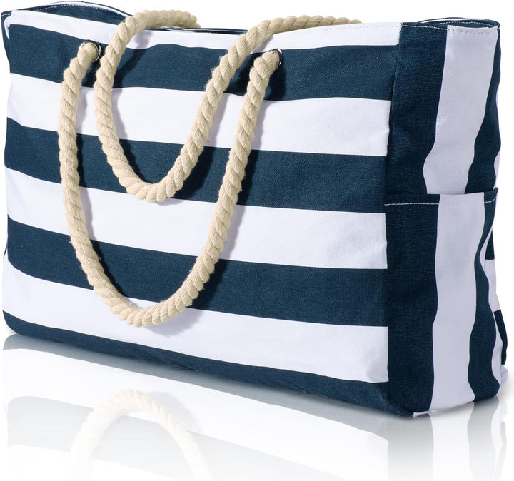 Waterproof Large Tote with Zipped Storage for Work & Play