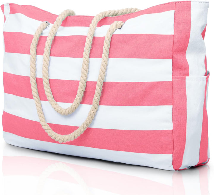 Waterproof Large Tote with Zipped Storage for Work & Play