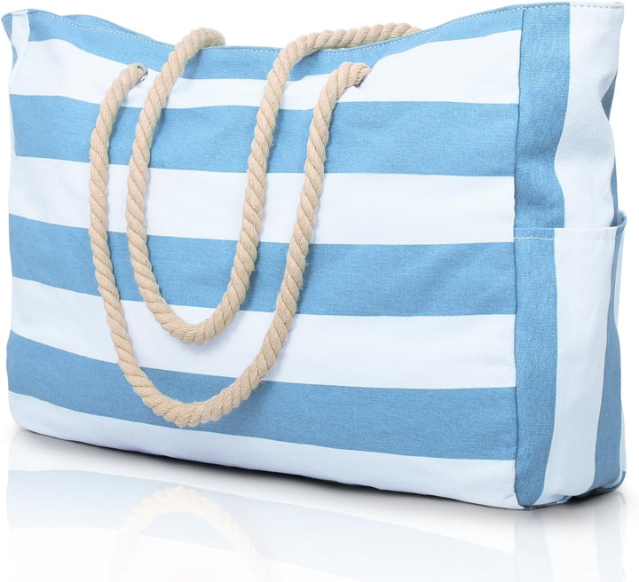 Waterproof Large Tote with Zipped Storage for Work & Play