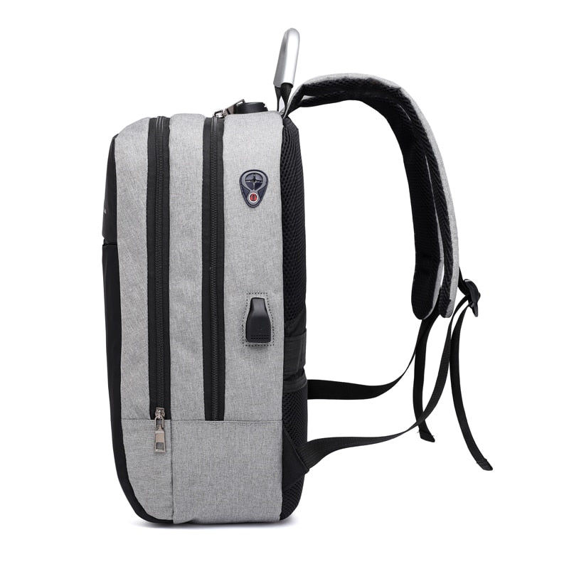 Water-Resistant Anti-Theft Laptop Backpack – Hidden Zipper Design with USB Charging