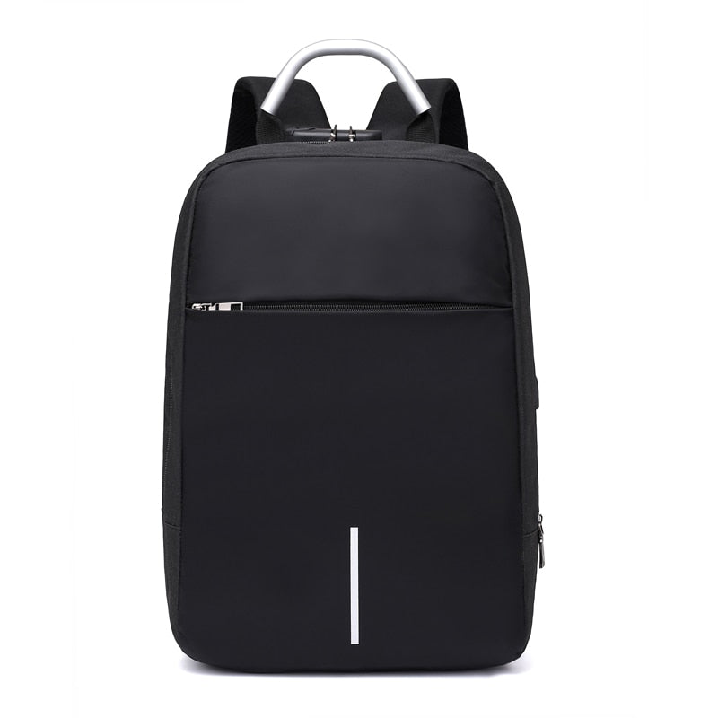 Water-Resistant Anti-Theft Laptop Backpack – Hidden Zipper Design with USB Charging