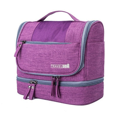 Large-Capacity Hanging Toiletry Bag Organiser – Multi-Compartment Travel Case