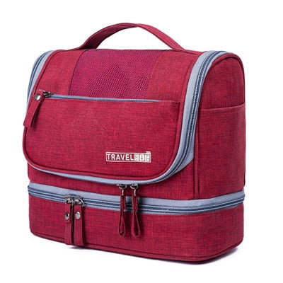 Large-Capacity Hanging Toiletry Bag Organiser – Multi-Compartment Travel Case
