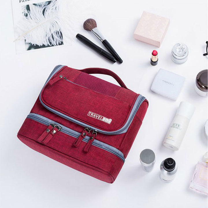 Large-Capacity Hanging Toiletry Bag Organiser – Multi-Compartment Travel Case