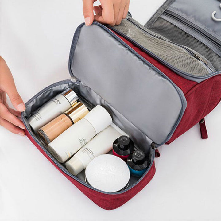 Large-Capacity Hanging Toiletry Bag Organiser – Multi-Compartment Travel Case