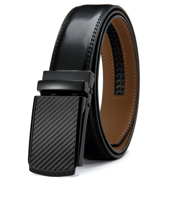 Belt with Automatic Buckle - Eleganzio-Black 1-45.28 in-Nora Luxe