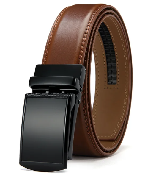 Belt with Automatic Buckle - Eleganzio-Brown 1-45.28 in-Nora Luxe