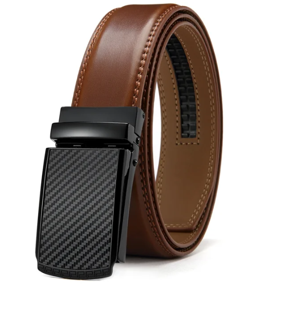 Belt with Automatic Buckle - Eleganzio-Brown 3-45.28 in-Nora Luxe