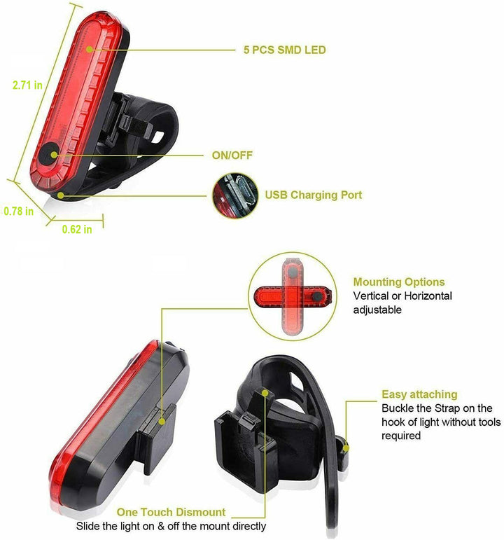 Bicycle lighting set - LumenGuard™-Nora Luxe