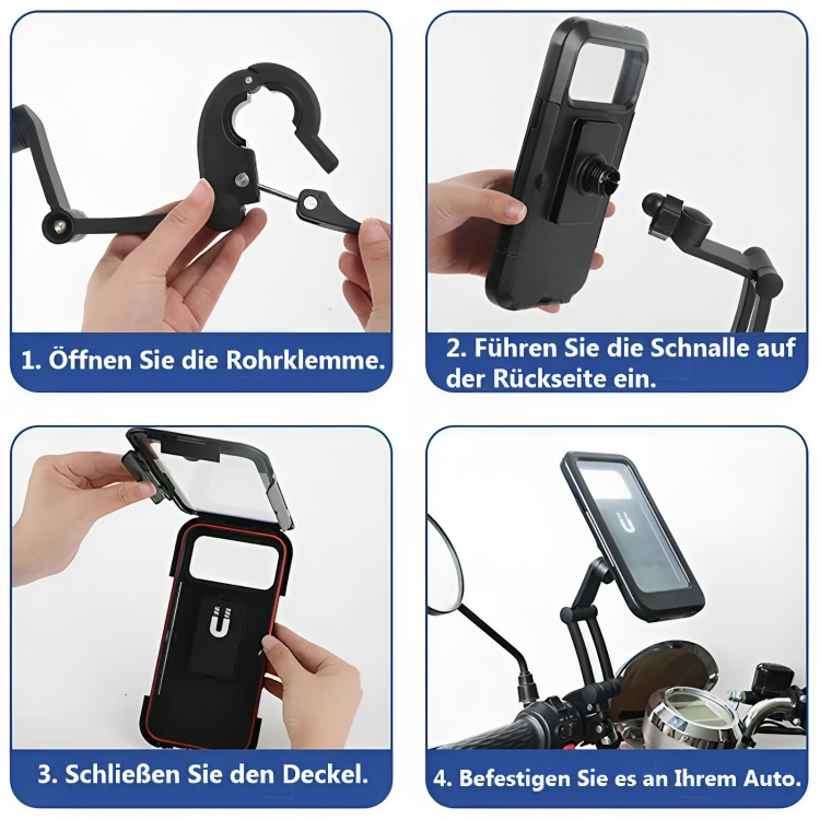Bike and Mountain Bike Smartphone Holder - WeatherGuard-Nora Luxe