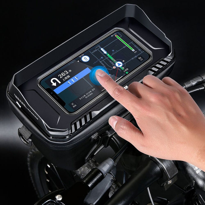 Bike Handlebar Bag for Smartphone and Essentials - RideEase-Nora Luxe