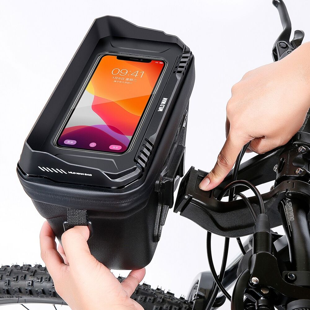 Bike Handlebar Bag for Smartphone and Essentials - RideEase-Nora Luxe