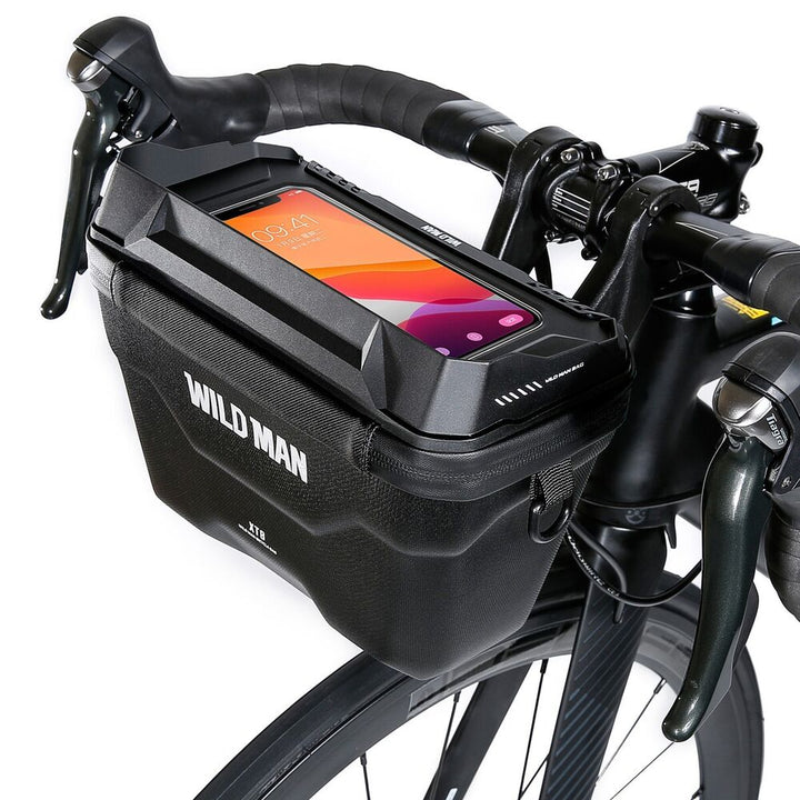 Bike Handlebar Bag for Smartphone and Essentials - RideEase-Nora Luxe