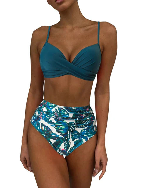 Bikini Set - Mila-Blue Green/Turquoise-S-Nora Luxe