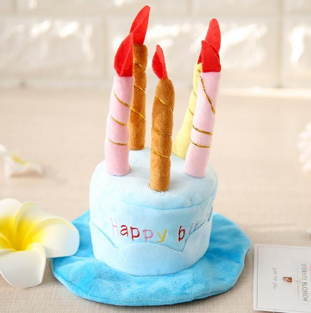 Birthday Hat for Dogs and Cats - PartyPaws-Blue-Nora Luxe