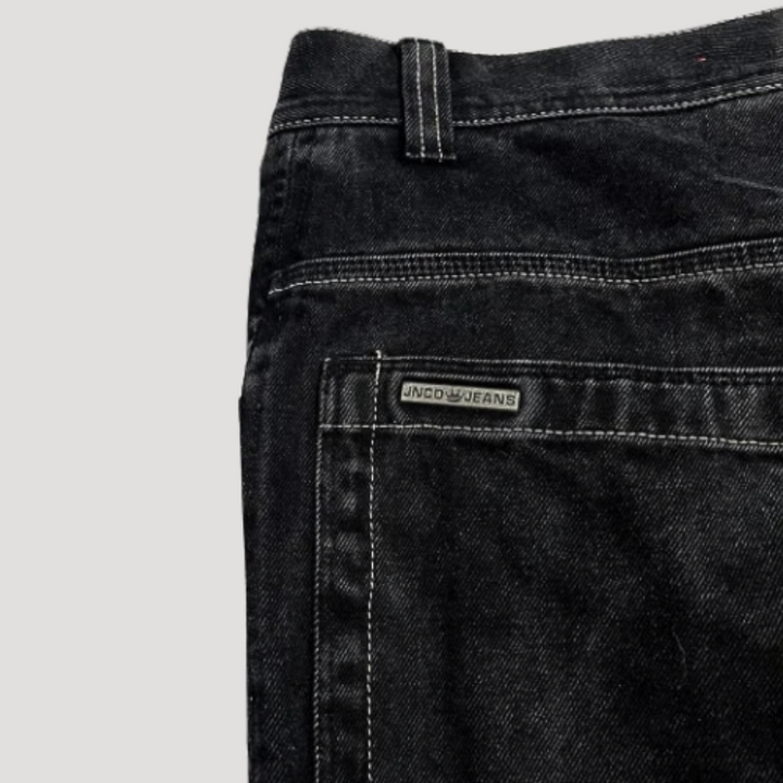 Black Baggy Jeans with High Waist – Raven-S-The Livary