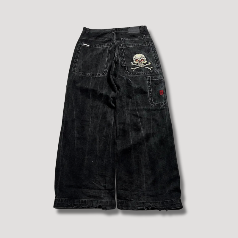 Black Baggy Jeans with High Waist – Raven-S-The Livary
