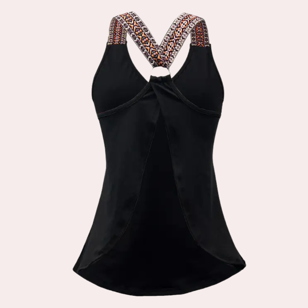 Black Fashionable V-Neck Top for Women - Noa-XS-Nora Luxe