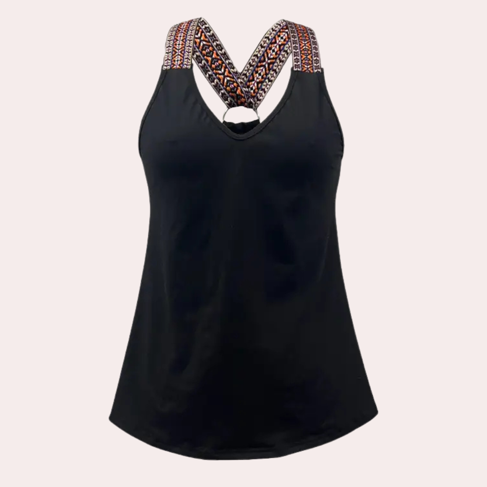 Black Fashionable V-Neck Top for Women - Noa-XS-Nora Luxe