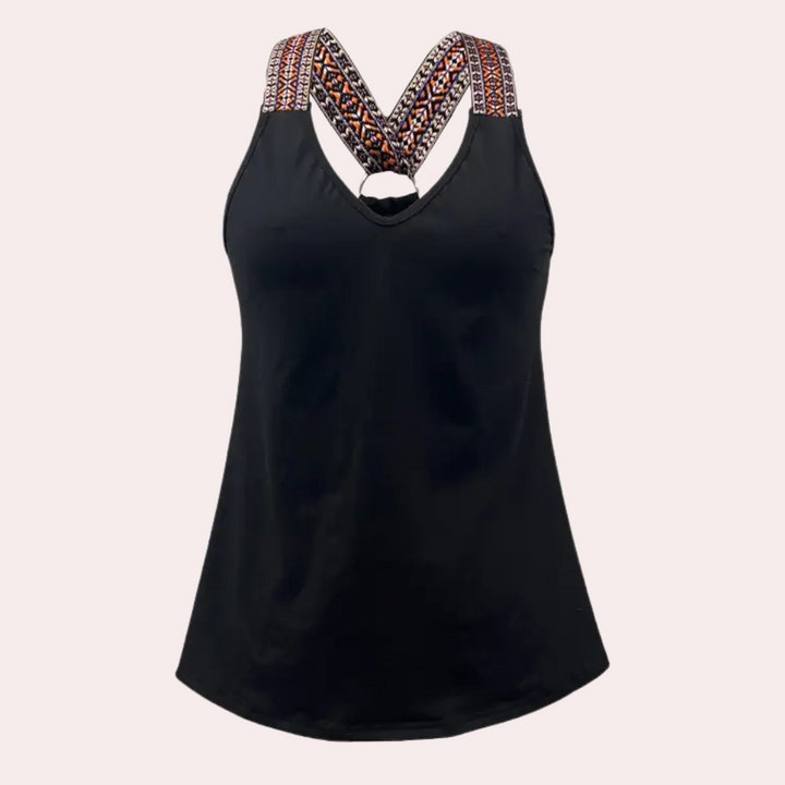Black Fashionable V-Neck Top for Women - Noa-XS-Nora Luxe