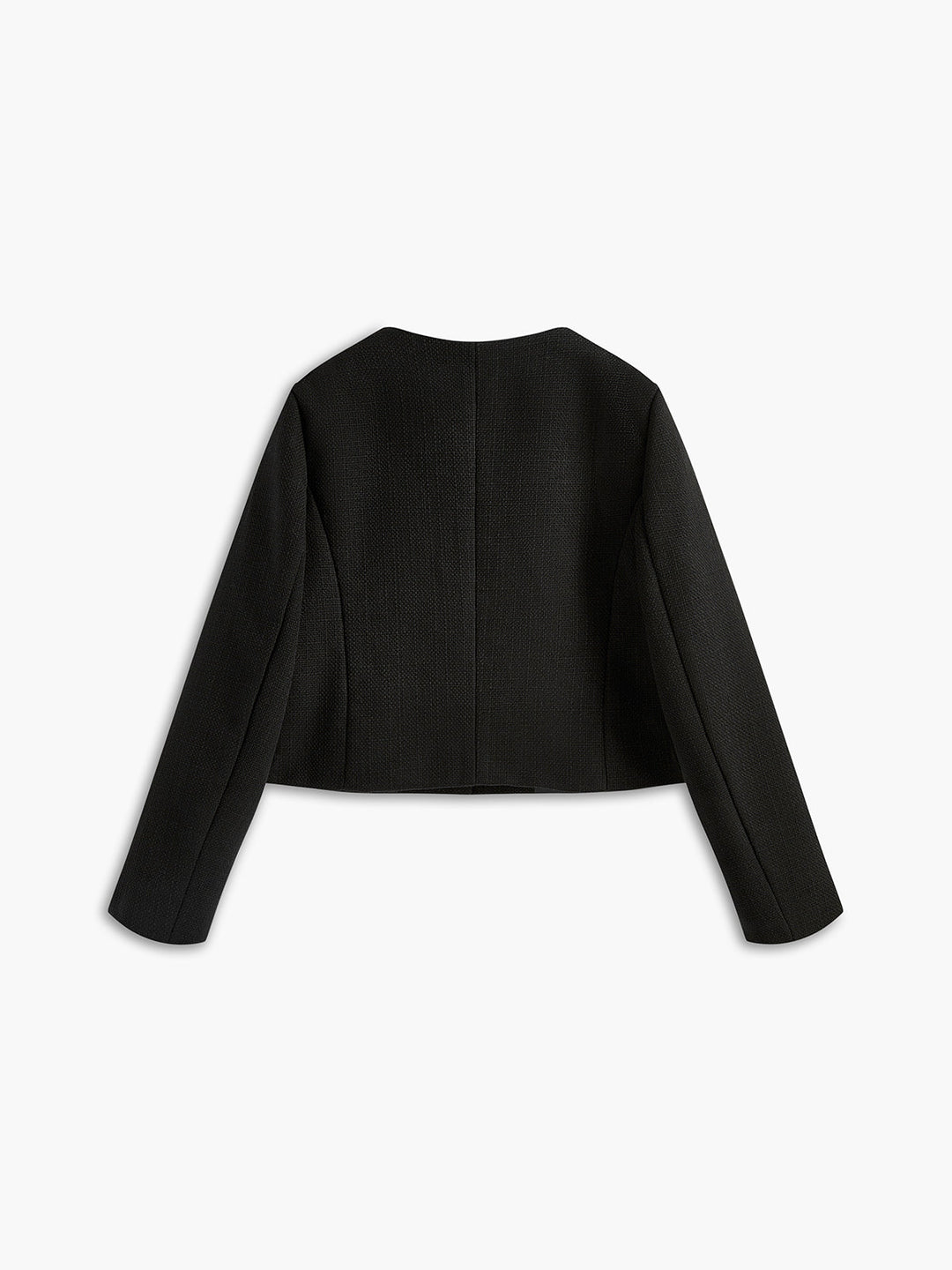 Black Gold Button Tweed Blazer - Camille-XS-Nora Luxe