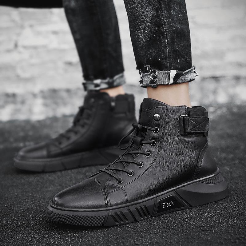 Black Handmade Leather Boots - NoirCraft-7-The Livary