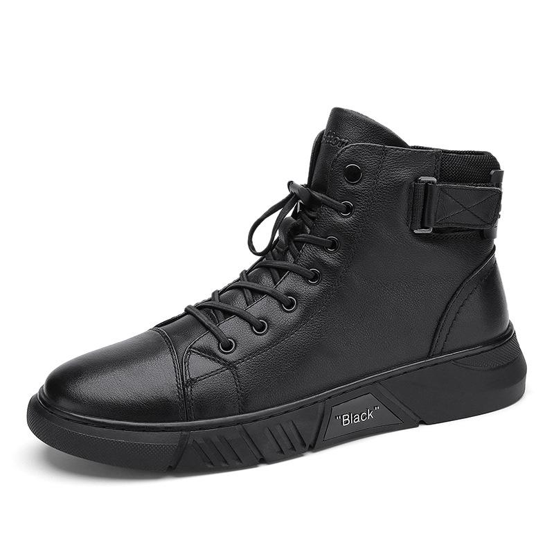 Black Handmade Leather Boots - NoirCraft-7-The Livary
