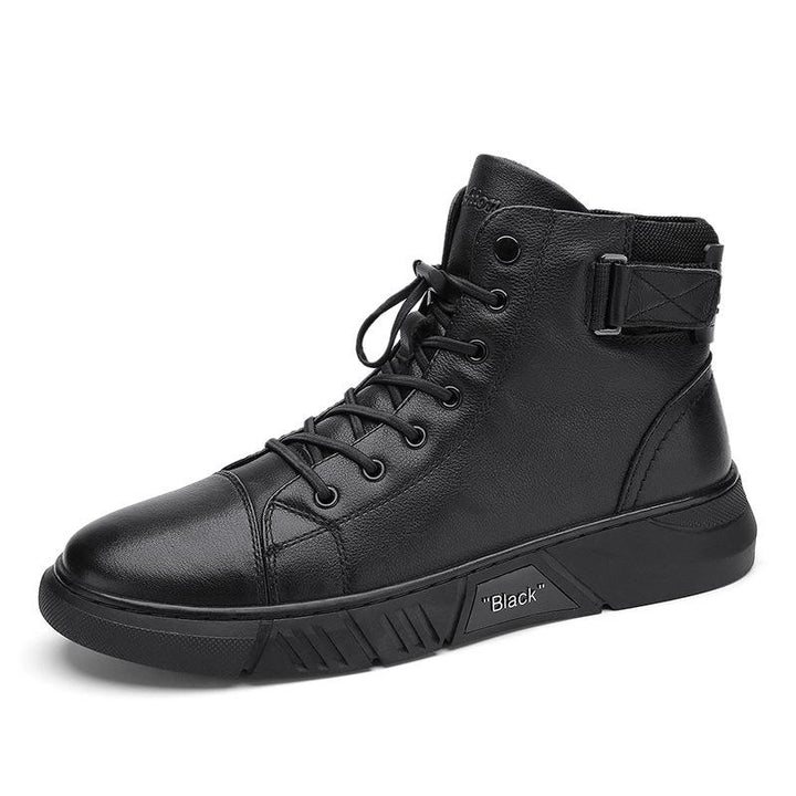 Black Handmade Leather Boots - NoirCraft-7-The Livary
