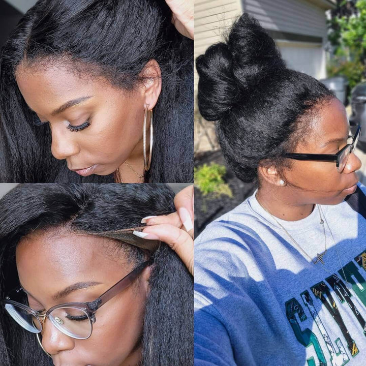 Black HD Lace Wig with Curly Edges – Imani-Nora Luxe