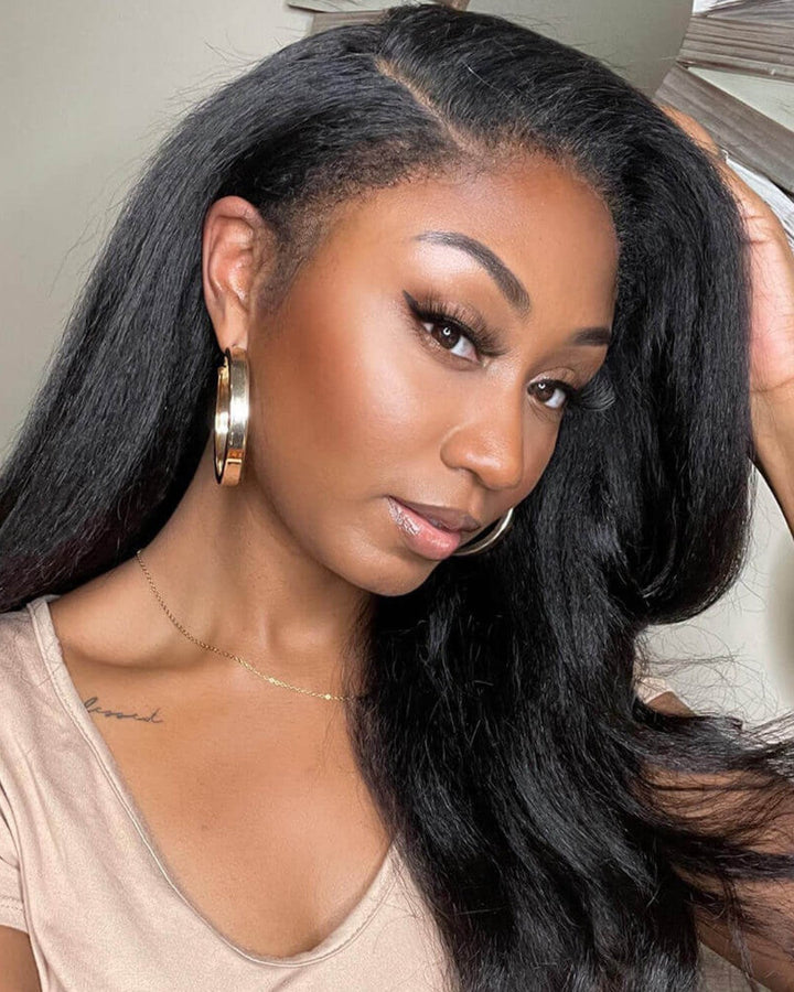 Black HD Lace Wig with Curly Edges – Imani-Nora Luxe