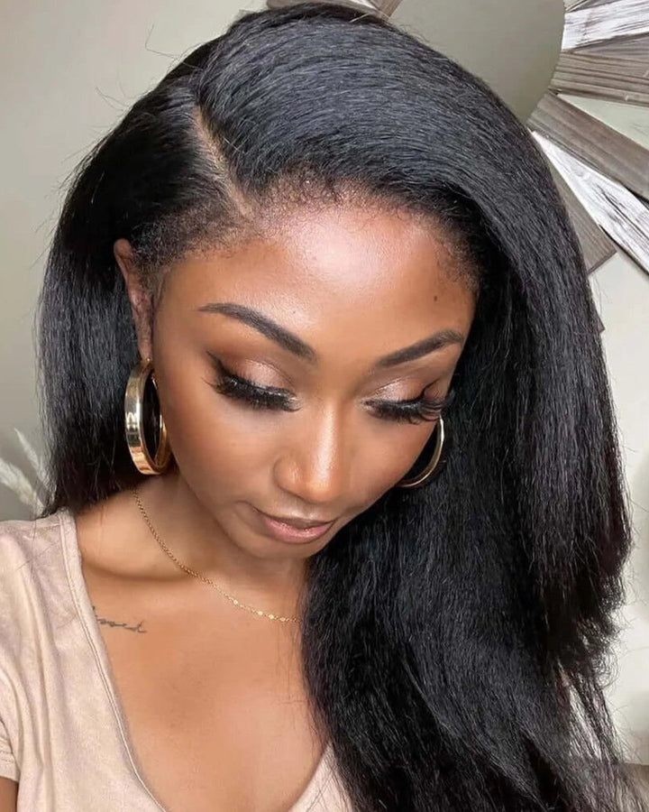 Black HD Lace Wig with Curly Edges – Imani-Nora Luxe
