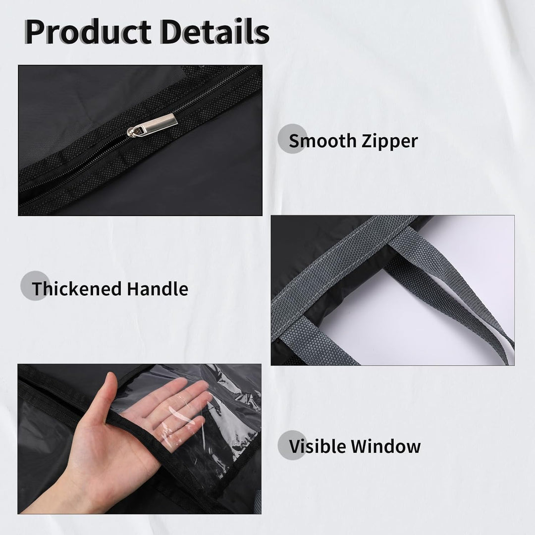 Long Garment Storage Cover – 70.87" (180.00 cm) Dress Bag with Zipper & Window (Buy 1, Get 1 FREE)