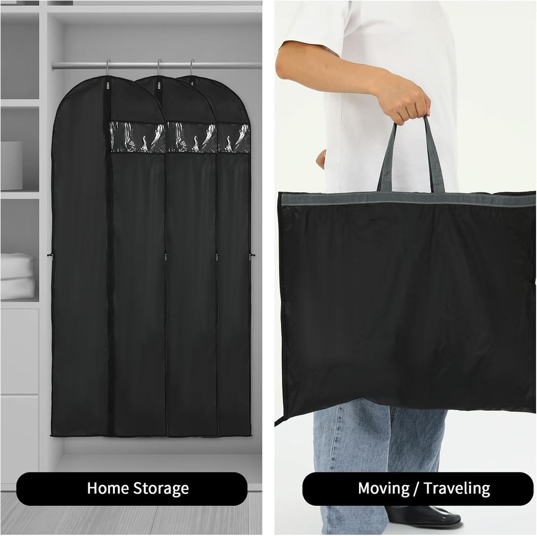Long Garment Storage Cover – 70.87" (180.00 cm) Dress Bag with Zipper & Window (Buy 1, Get 1 FREE)