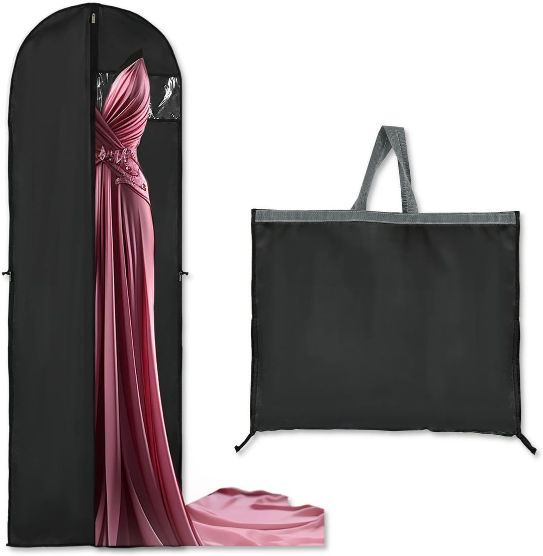 Long Garment Storage Cover – 70.87" (180.00 cm) Dress Bag with Zipper & Window (Buy 1, Get 1 FREE)