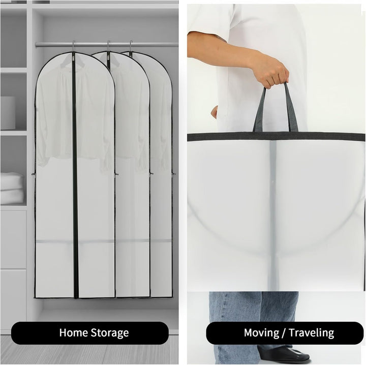 Long Garment Storage Cover – 70.87" (180.00 cm) Dress Bag with Zipper & Window (Buy 1, Get 1 FREE)