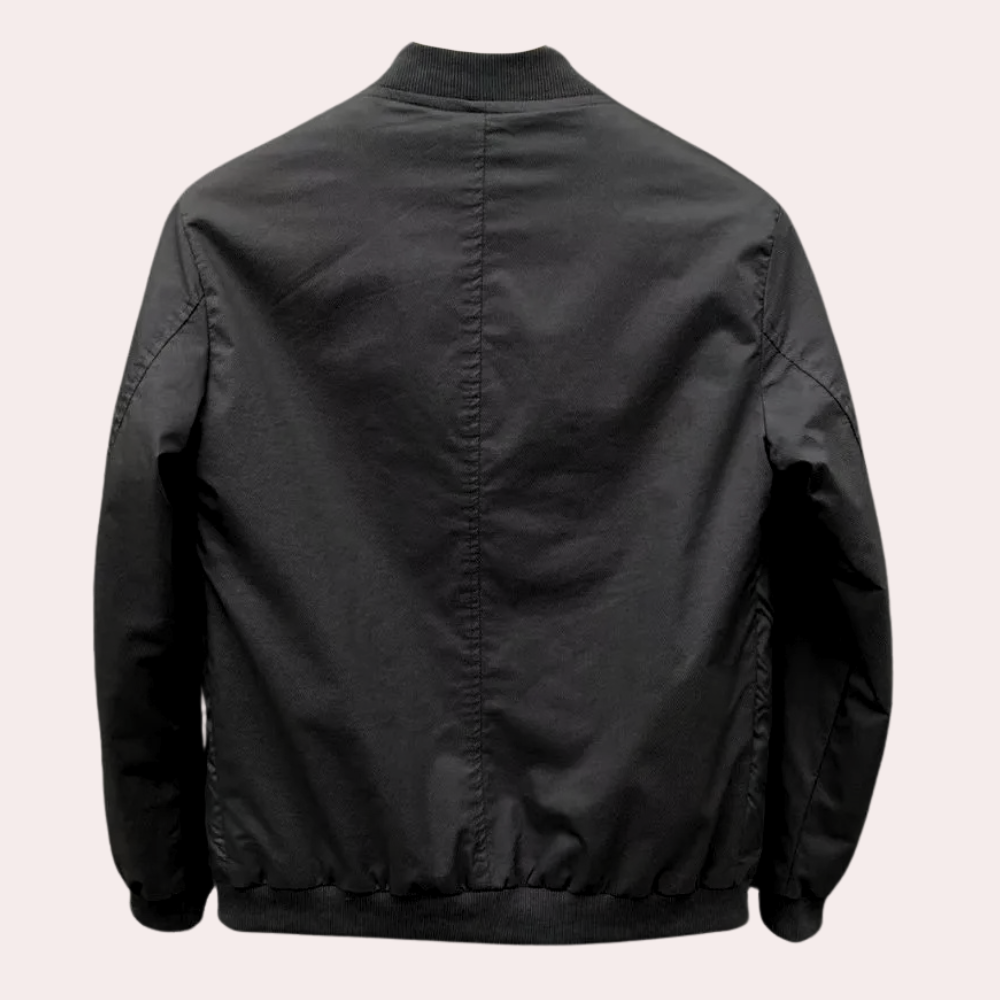 Black Modern Coat for Men - Elliot-S-Nora Luxe