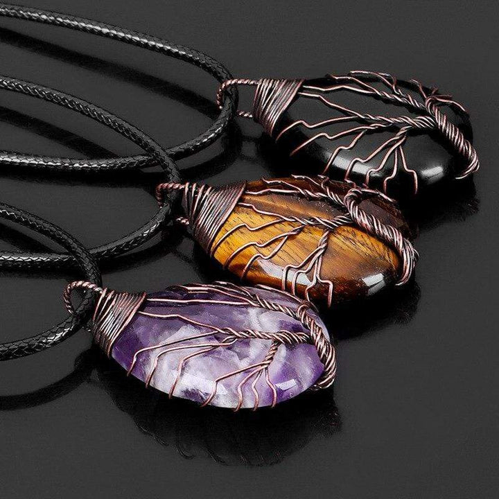 Black Obsidian Drop Necklace - Eryna-Nora Luxe