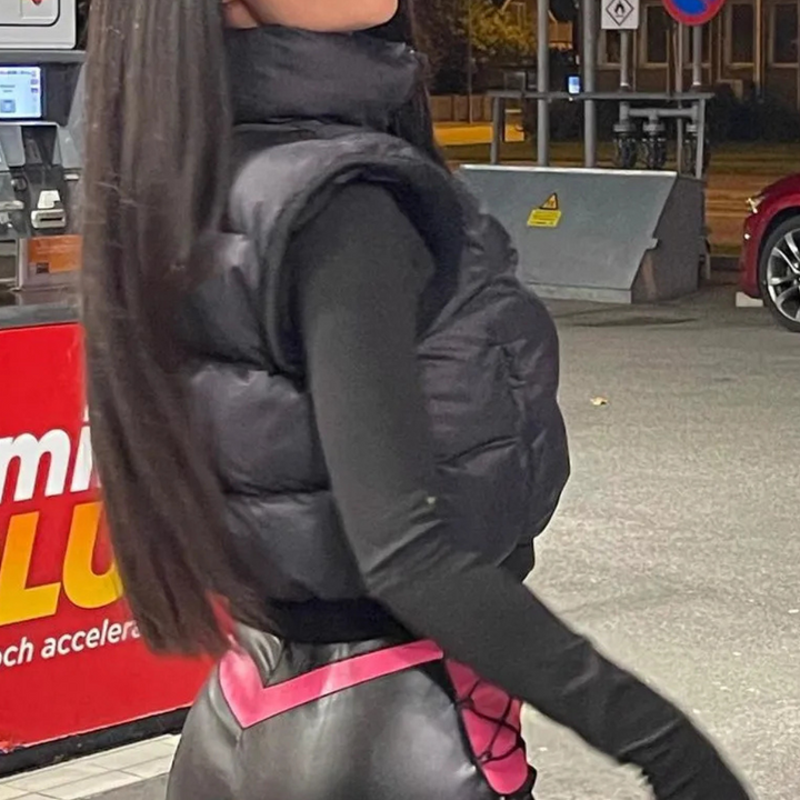 Black Quilted Ladies Bodywarmer for Comfort and Warmth - Naia-XS-Nora Luxe