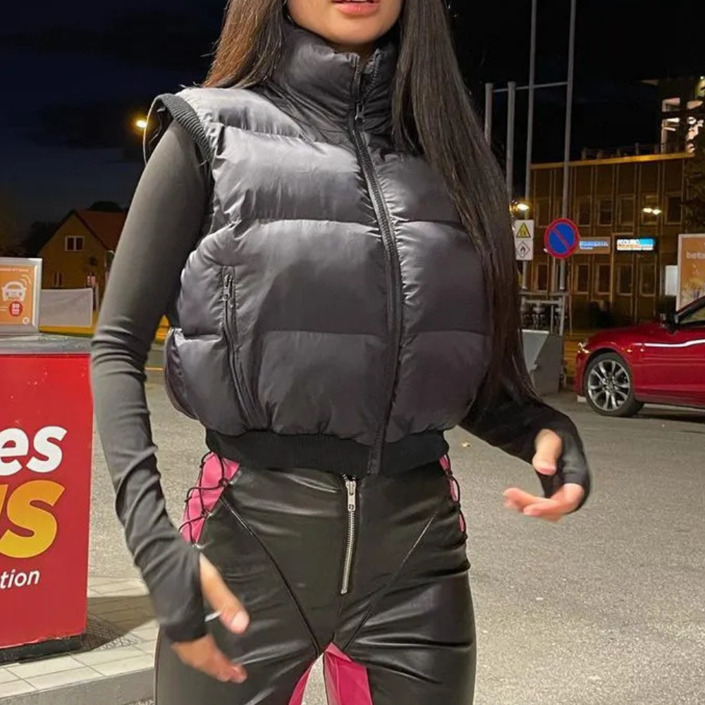 Black Quilted Ladies Bodywarmer for Comfort and Warmth - Naia-XS-Nora Luxe
