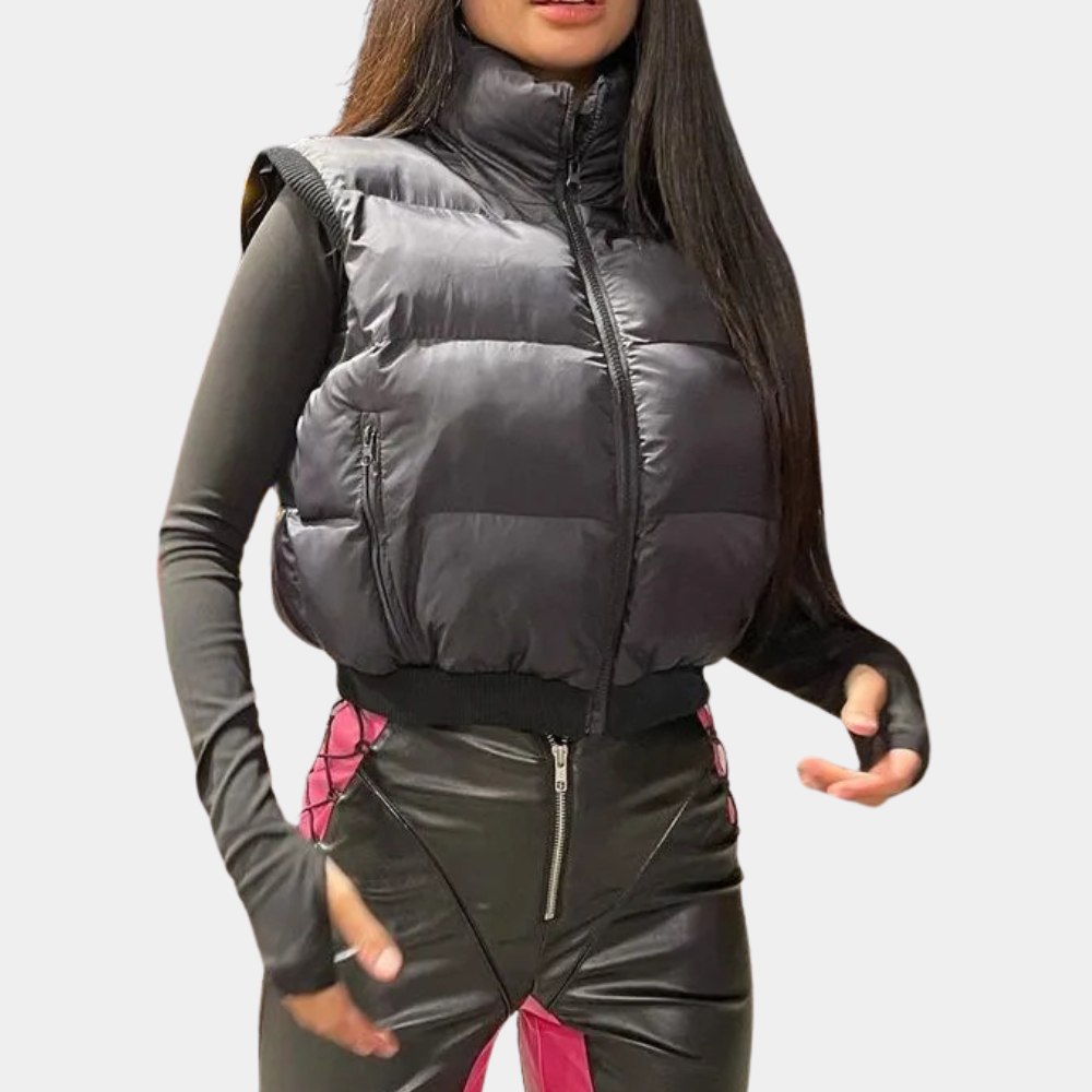 Black Quilted Ladies Bodywarmer for Comfort and Warmth - Naia-XS-Nora Luxe