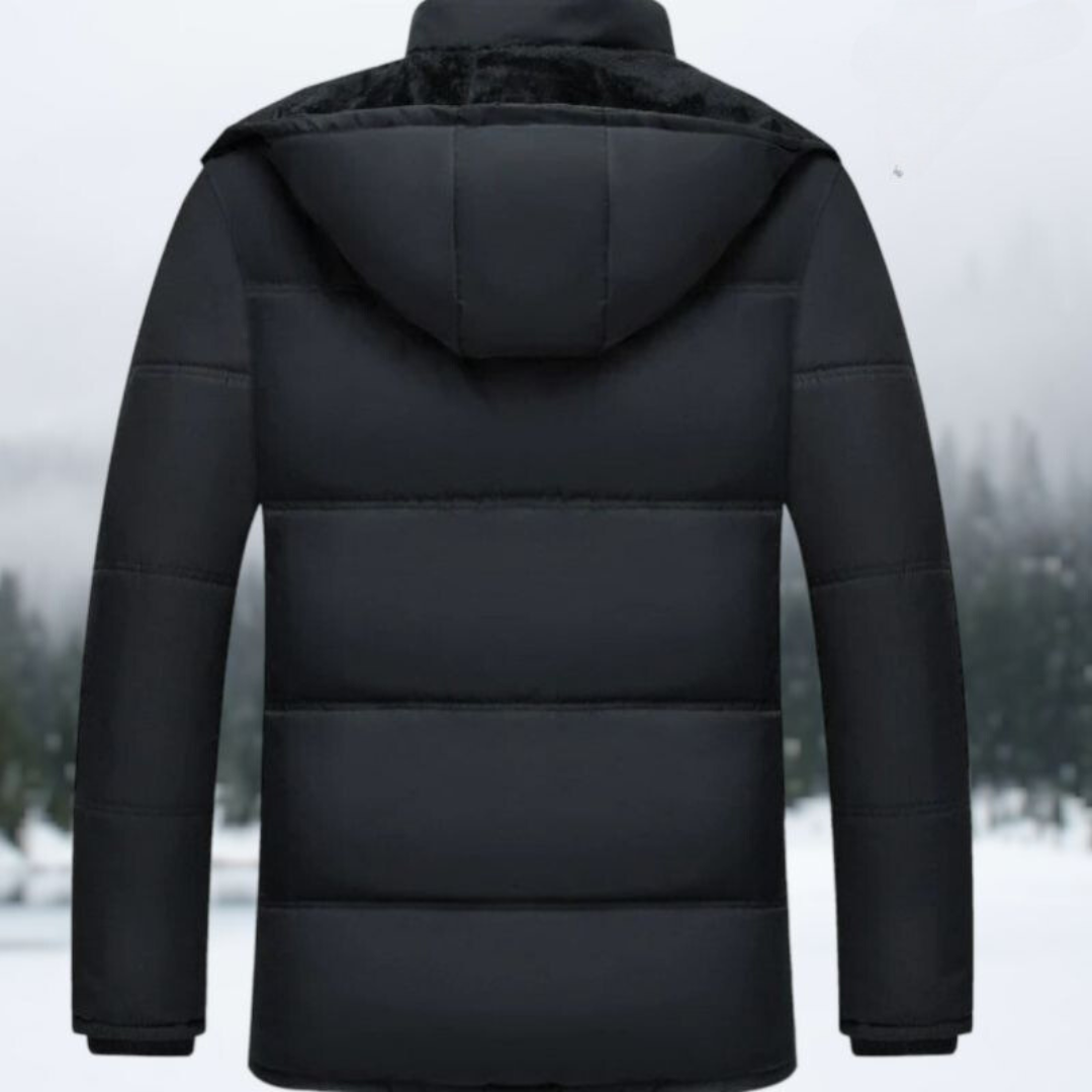 Black Quilted Winter Jacket - Hugo-Black-S-Nora Luxe