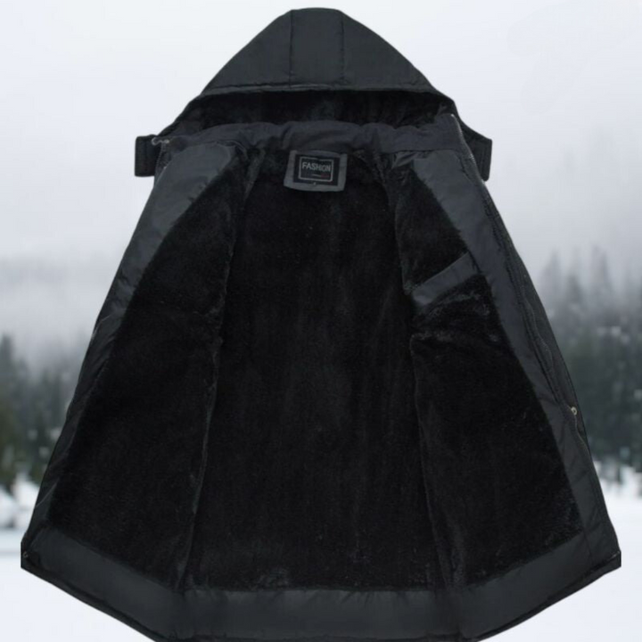Black Quilted Winter Jacket - Hugo-Black-S-Nora Luxe