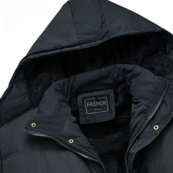 Black Quilted Winter Jacket - Hugo-Black-S-Nora Luxe