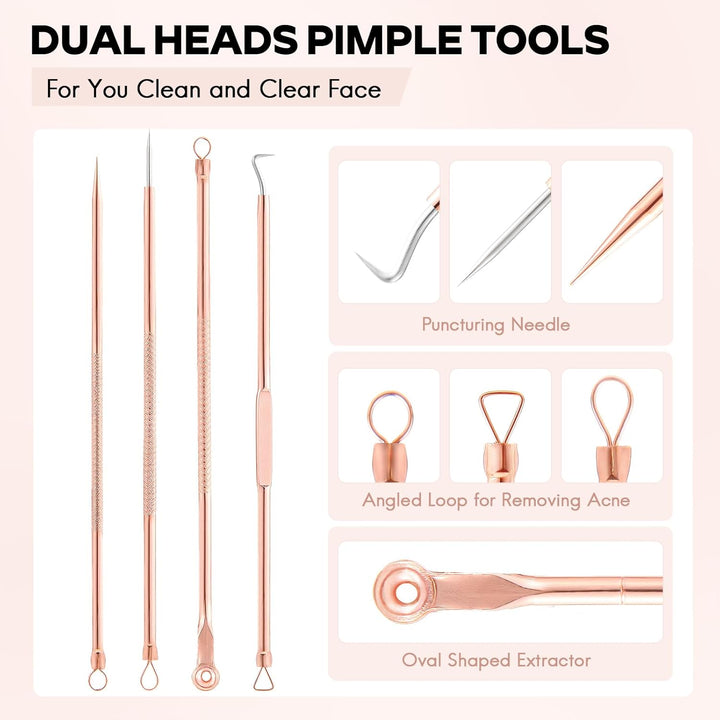 Blackhead & Pimple Extractor Kit-Nora Luxe
